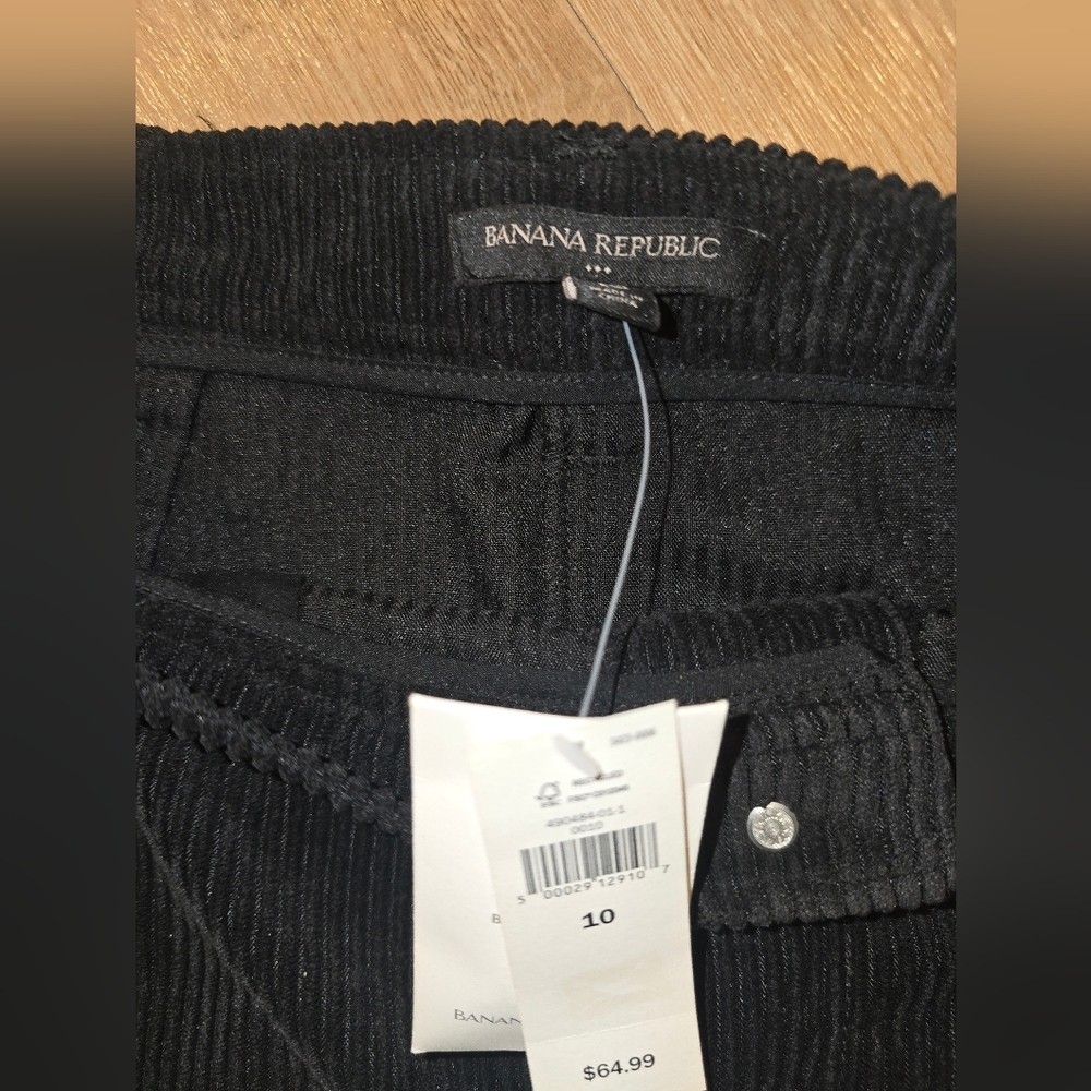 Banana Republic Black Corduroy Pencil Skirt Womens 10 NWT - Picture 4 of 6